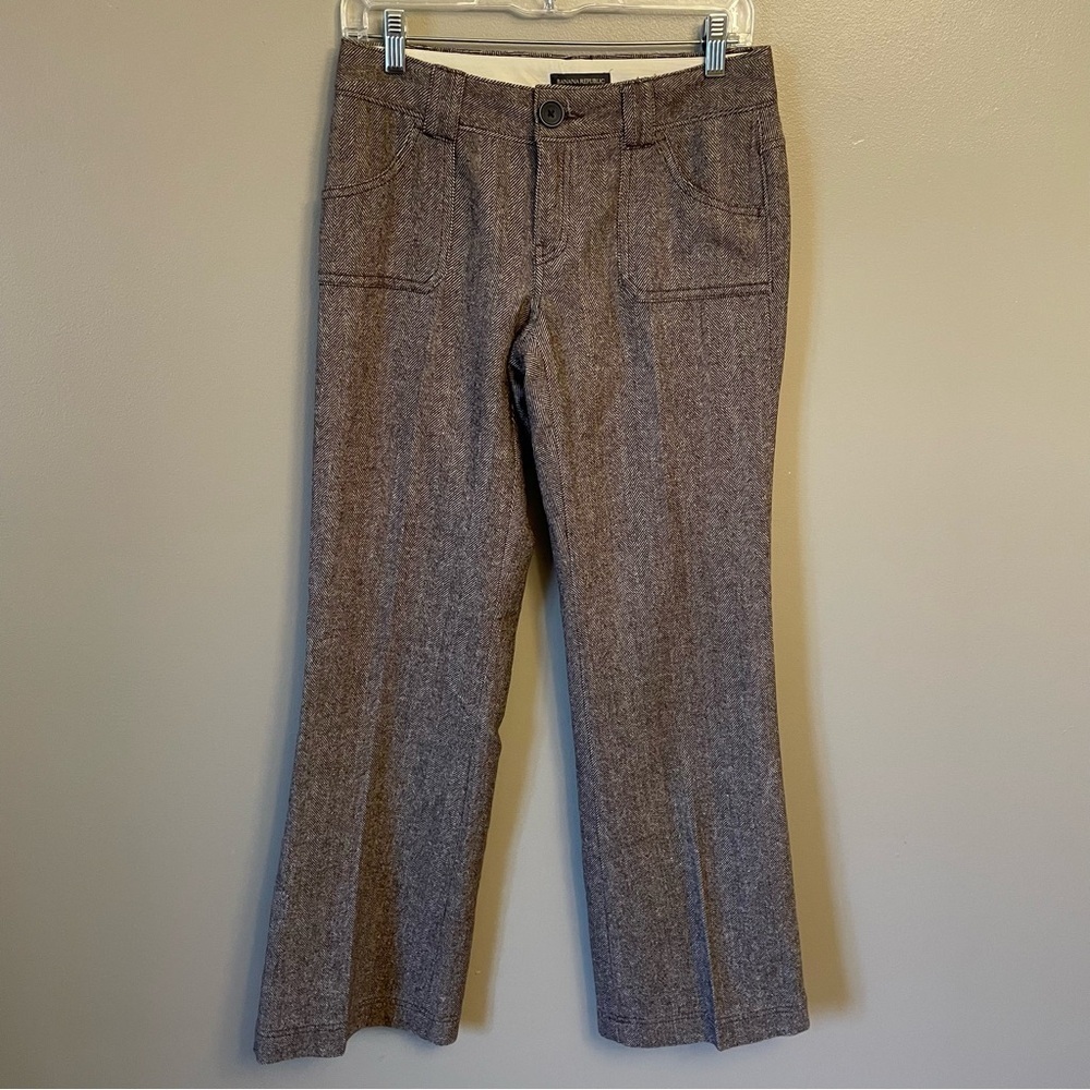 Vintage Y2K Banana Republic wool blend herringbone size 2 lined
